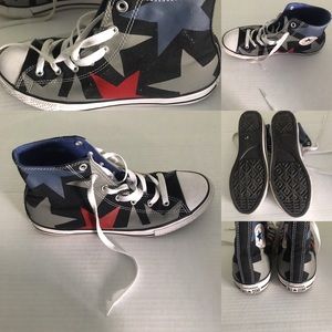 Converse for man black with start